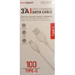 KABEL USB TYPU C 3A 100 CM DO ŁADOWANIA I TRANSMISJI DANYCH