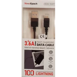 KABEL USB-A DO LGT 3.6A 100 CM DO ŁADOWANIA I TRANSMISJI DANYCH