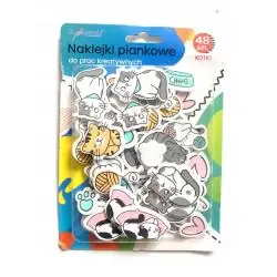 PIANKOWE NAKLEJKI DEKORACYJNE KOTKI 48 ELEMENTÓW ST. MAJEWSKI