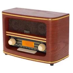 DREWNIANE RETRO RADIO FM BLUETOOTH USB MP3 ADLER AD 1187
