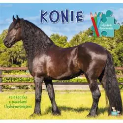 KONIE. KSIĄŻECZKA Z PUZZLAMI I KOLOROWANKAMI