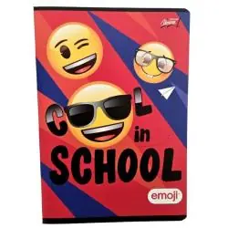 ZESZYTW KRATKĘ Z MARGINESEM 32 KARTKI A5 EMOJI