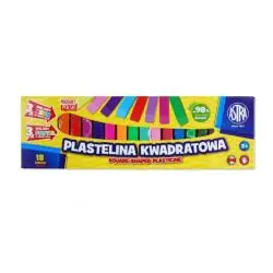 PLASTELINA KWADRATOWA 18 KOLORÓW ASTRA