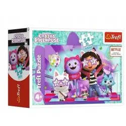 MINI PUZZLE KOCI DOMEK GABI 54 ELEMENTY TREFL 4+