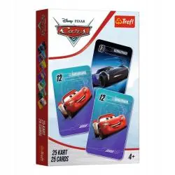 KARTY PIOTRUŚ DISNEY CARS AUTA 2 TREFL 25 KART GRA DLA DZIECI 4+