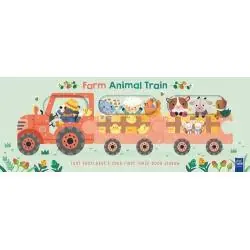 FARM ANIMAL TRAIN ZESTAW KSIĄŻECZEK W KSZTAŁCIE POCIĄGU YOYO BOOKS