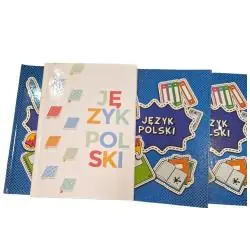 ZESZYT BRULION PRZEDMIOTOWY JĘZYK POLSKI 96 KARTEK W LINIE Z MARGINESEM A5