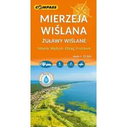 MIERZEJA WIŚLANA. MAPA LAMINOWANA 1:55 000