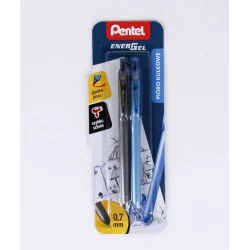 PIÓRA KULKOWE BL437R 0,7 MM CZARNE I NIEBIESKIE 2 SZT. PENTEL