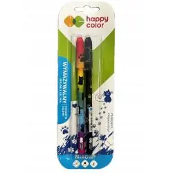 DŁUGOPIS WYMAZYWALNY NIEBIESKI 2 SZTUKI HAPPY COLOR
