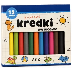 KOLOROWE KREDKI ŚWIECOWE 12 KOLORÓW JOINCO