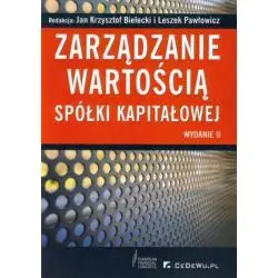 ZARZĄDZANIE WARTOŚCIĄ SPÓŁKI KAPITAŁOWEJ