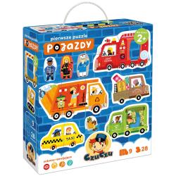 CZUCZU PIERWSZE PUZZLE POJAZDY 28 ELEMENTÓW 9 UKŁADANEK DLA DZIECI 2+