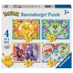 PUZZLE POKEMON 4W1 72 ELEMENTY RAVENSBURGER 3+