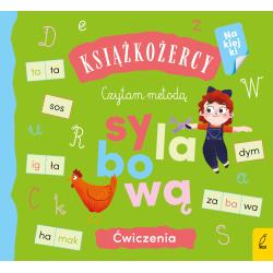 CZYTAM METODĄ SYLABOWĄ. KSIĄŻKOŻERCY. ĆWICZENIA Z NAKLEJKAMI