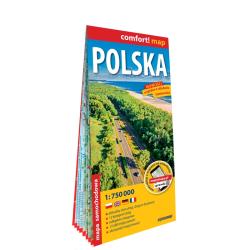 POLSKA MAPA SAMOCHODOWA 1:750 000