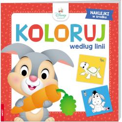 DISNEY MALUCH KOLORUJ WEDŁUG LINII