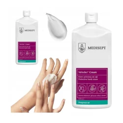 KREM OCHRONNY DO RĄK VELODES CREAM SZYBKO SIĘ WCHŁANIA MEDISEPT 500 ML