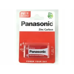 BATERIA PANASONIC 9 V 6F22 CYNKOWO-WĘGLOWA 1 SZTUK