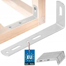 KĄTOWNIKI BUDOWLANE MEBLOWE 90 X 35 X 15 MM OCYNKOWANE 25 SZTUK