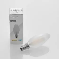 ŻARÓWKA LED ŚWIECA E14 4 W 2700 K MATOWA ŚCIEMNIANA ARCCHIO