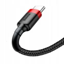 KABEL USB-A USB-C BASEUS CAFULE 3A 1 M ALUMINIUM NYLON PASEK