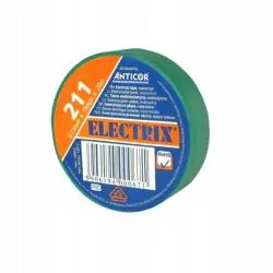 TAŚMA IZOLACYJNA ELECTRIX 211 ZIELONA 20 M 0,13 X 19 MM ANTICOR