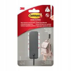 HACZYK CZARNY METALOWY BEZ WIERCENIA SAMOPRZYLEPNY 1,3 KG COMMAND