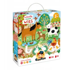 PUZZLE EDUKACYJNE CZUCZU WIEŚ 24 ELEMENTY 2+