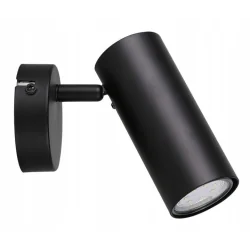 LAMPA ŚCIENNA KINKIET CZARNY 1X15W GU10 COLLY