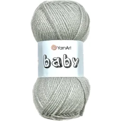 WŁÓCZKA AKRYLOWA YARNART BABY SZARA