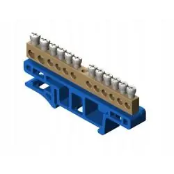 LISTWA ZACISKOWA N 12 TOROWA NIEBIESKA DIN TH35 LZ-12/N 0921-00