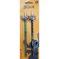 OŁÓWKI HB Z GUMKĄ STITCH 2 SZTUKI ST. MAJEWSKI