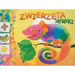 ZWIERZĘTA AFRYKI KOLOROWANKA Z NAKLEJKAMI
