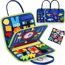TABLICA MANIPULACUJNA SENSORYCZNA MONTESSORI 12M+