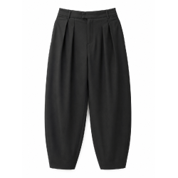 SPODNIE DAMSKIE CZARNE BALLOON ROZMIAR 38 BERSHKA