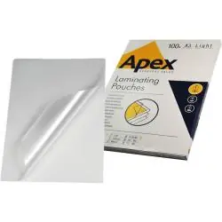 FOLIA DO LAMINOWANIA APEX A3 80 MIC BŁYSK OPAKOWANIE 100 SZT