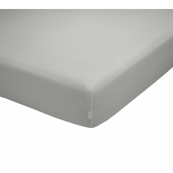 PRZEŚCIERADŁO Z GUMKĄ QUTUN 200 X 200 CM PERŁOWO-SZARE BAWEŁNA ORGANICZNA