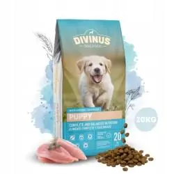 KARMA DLA SZCZENIĄT I SUK KARMIĄCYCH DIVINUS PUPPY 20 KG PEŁNOPORCJOWA WSZYSTKIE RASY