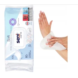 CHUSTECZKI SENI CARE SOFT 80 SZT XXL DO WRAŻLIWEJ SKÓRY DOROSŁYCH