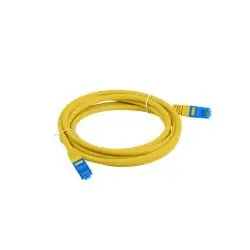 KABEL SIECIOWY CAT.6A S/FTP 1M ŻÓŁTY LSZH CCA 10GBPS LANBERG
