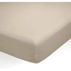 PRZEŚCIERADŁO Z GUMKĄ QUTUN BEŻOWE 160X200 CM