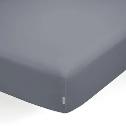 PRZEŚCIERADŁO Z GUMKĄ QUTUN SZARE 160X200 CM