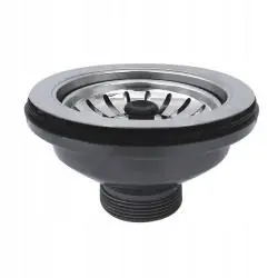 KIELICH ODPŁYWOWY DO ZLEWOZMYWAKA 115 MM 3,5" KLIK KLAK CHROM