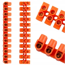 LISTWA ZACISKOWA 12-TOROWA 10 MM² POMARAŃCZOWA 1 SZT.