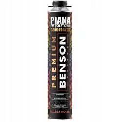 PIANKA MONTAŻOWA BENSON PREMIUM 750 ML PISTOLETOWA NISKOPRĘŻNA CAŁOROCZNA