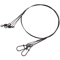 PRZYPON WĘDKARSKI ULTIMATE STEELWIRE LEADER 1X7 BLACK 30 CM 2 SZT.