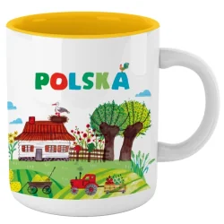 KUBEK CERAMICZNY POLSKA WIEŚ 350 ML