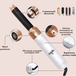 ODYLLA AIRSTYLER 5W1 STYLIZATOR DO WŁOSÓW SUSZARKA LOKÓWKA SZCZOTKI