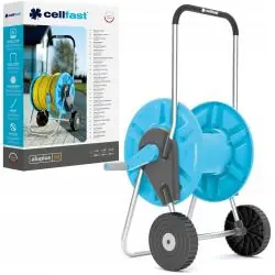 WÓZEK DO WĘŻA OGRODOWEGO CELLFAST ALUPLUS 60 M 1/2 DUŻE KOŁA